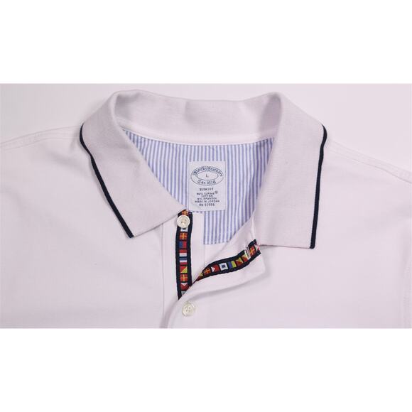 Brooks Brothers 1818 Slim Fit Yachting Polo Shirt Men's Large - Picture 4 of 7